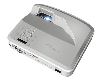 Optoma ZU500USTe videoproiettore Proiettore a raggio ultra corto 5000 ANSI lumen DLP WUXGA (1920x1200) Compatibilità 3D Bianco [ZU500USTELASER]