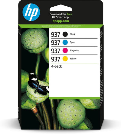 HP Confezione da 4 cartucce di inchiostro CMYK originali 937 [6C400NE]