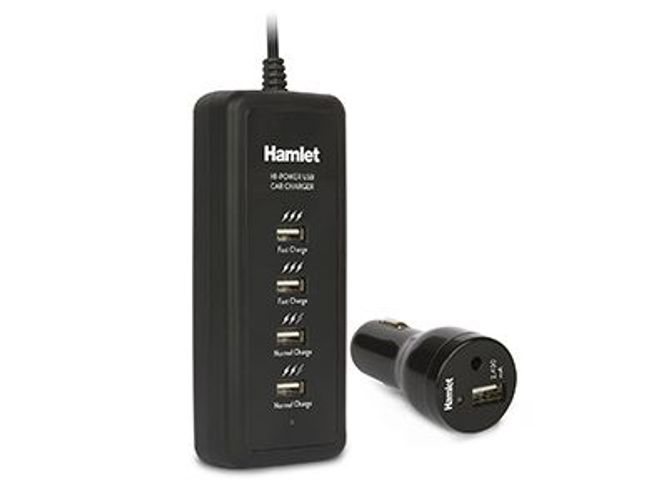 Hamlet Car Charger alimentatore usb da auto 5 porte 40w [XPWC545CAR]