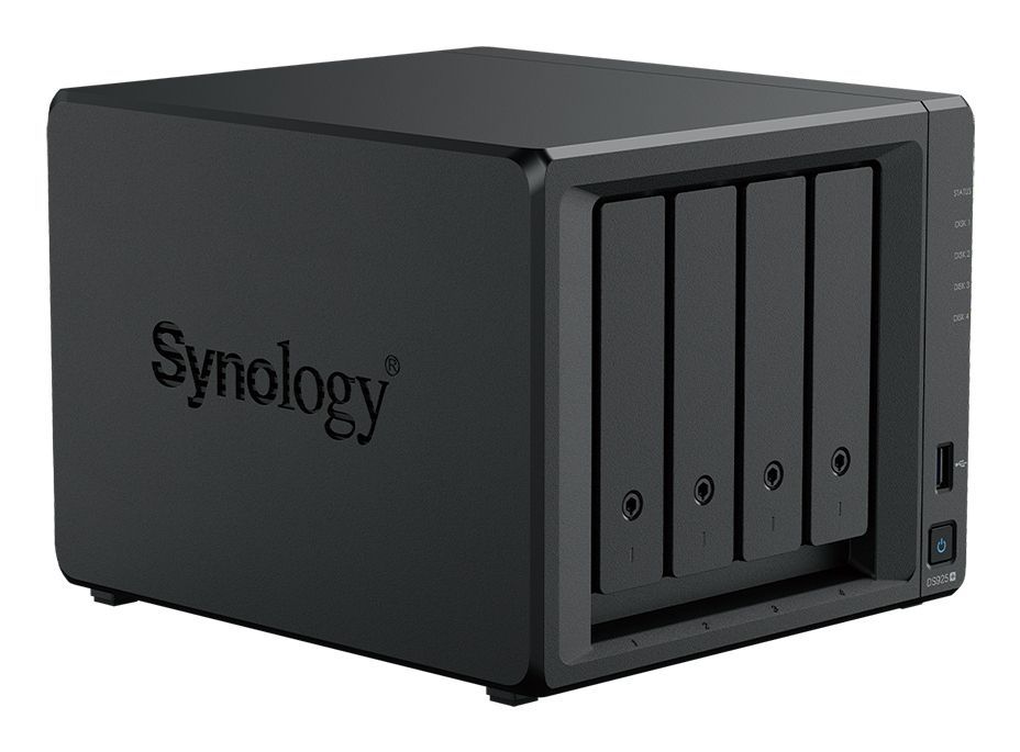 Synology DiskStation DS925+ server NAS e di archiviazione Ryzen Embedded V1500B 4 GB DDR4 0 TB Nero [DS925+]