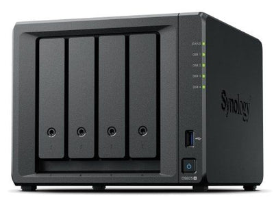 Synology DiskStation DS925+ server NAS e di archiviazione Ryzen Embedded V1500B 4 GB DDR4 0 TB Nero [DS925+]