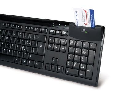 Hamlet Smart Card Keyboard tastiera usb professionale con lettore smart card integrato [XKKITASCR]