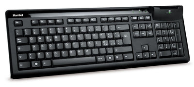 Hamlet Smart Card Keyboard tastiera usb professionale con lettore smart card integrato [XKKITASCR]