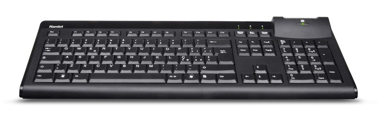 Hamlet Smart Card Keyboard tastiera usb professionale con lettore smart card integrato [XKKITASCR]