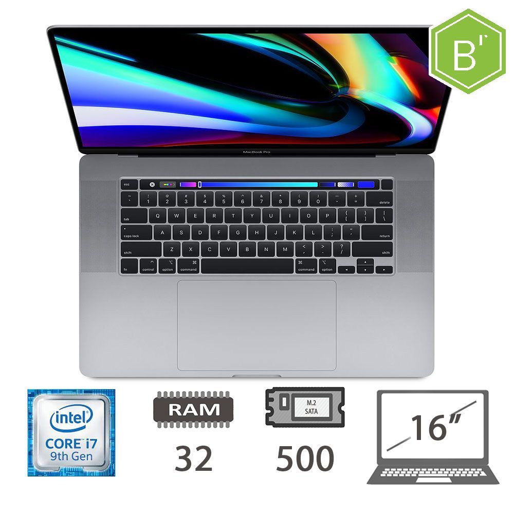 MBP 16 T.BAR(2019)I7-9750H/32/512/SG/2Y - B [005655PCR-EU]