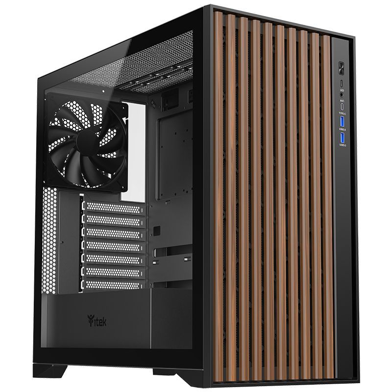 itek WOODY Tower Nero [ITGCAWO28B]