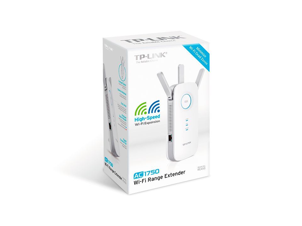 TP-Link RE450 moltiplicatore di rete Trasmettitore di rete Bianco 10, 100, 1000 Mbit/s [RE450]