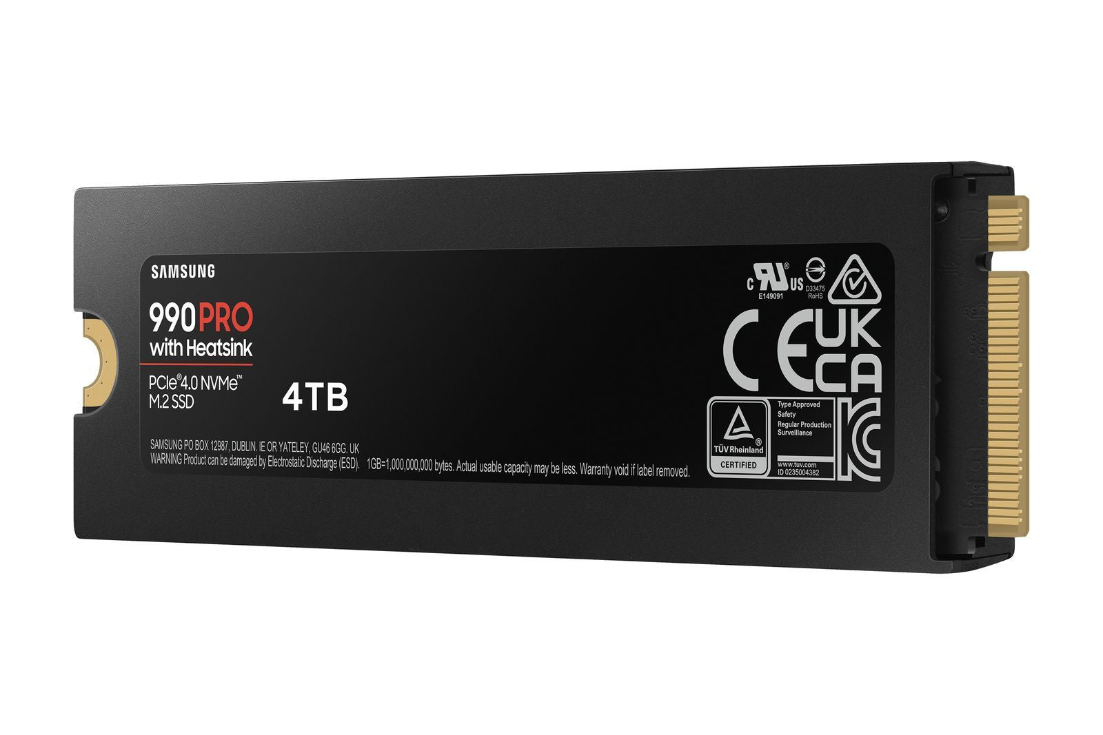 Samsung 990 PRO NVMe 4TB con Dissipatore di calore, SSD interno [MZ-V9P4T0GW]