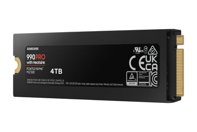 Samsung 990 PRO NVMe 4TB con Dissipatore di calore, SSD interno [MZ-V9P4T0GW]