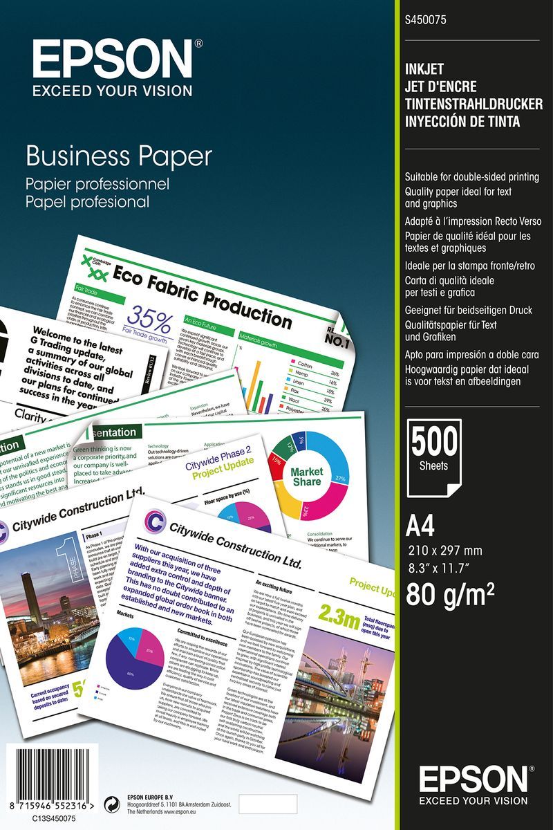 Epson Business Paper - A4 - 500 fogli [C13S450075] - ITPartners