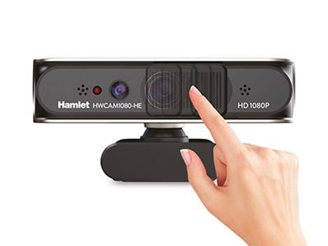Hamlet HWCAM1080-HE webcam 2 MP 1920 x 1080 Pixel USB 2.0 Nero [HWCAM1080-HE]