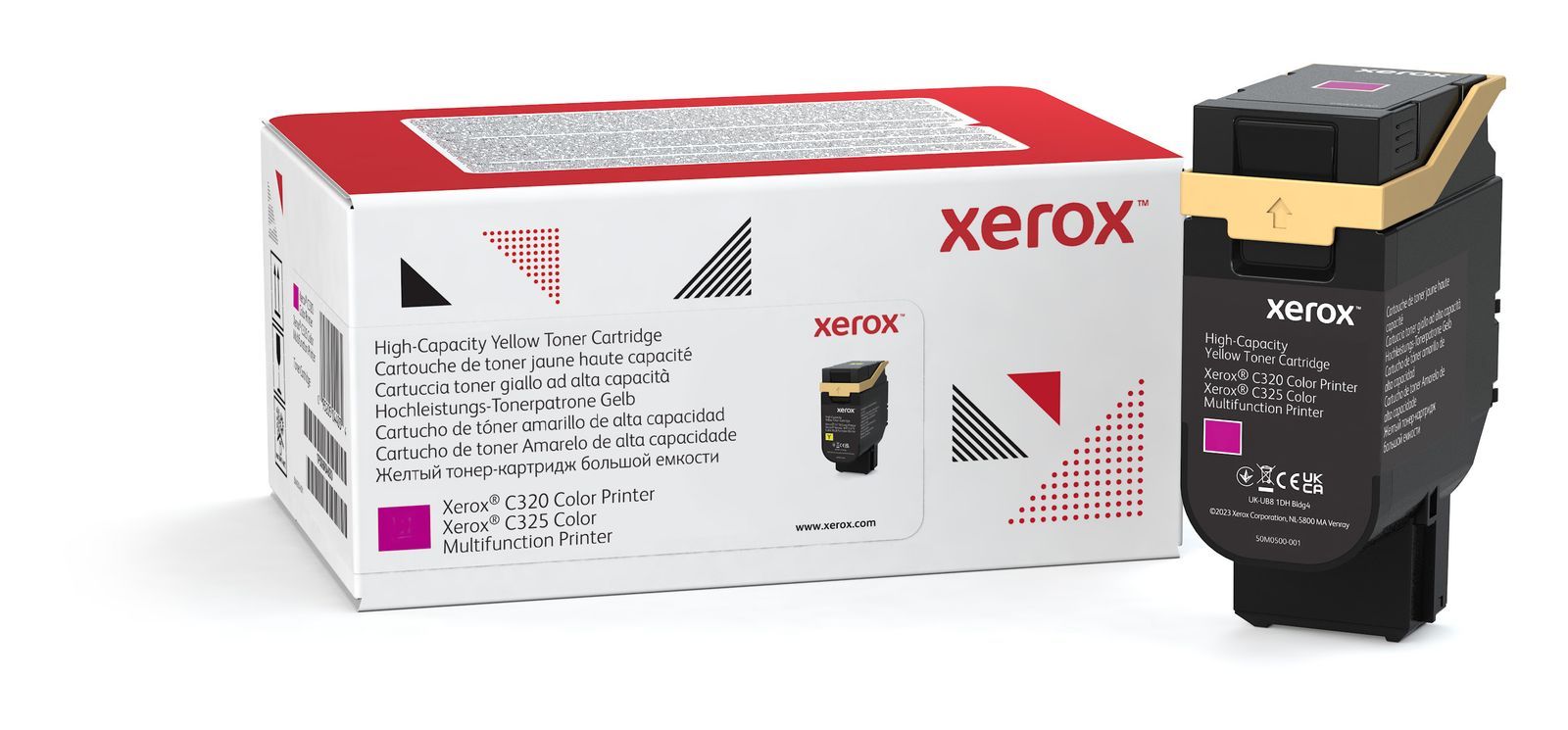 Xerox Cartuccia toner Giallo a High capacity da 5500 Pagine per Stampante a colori  C320/multifunzione a colori  C325 (006R04830) [006R04837]