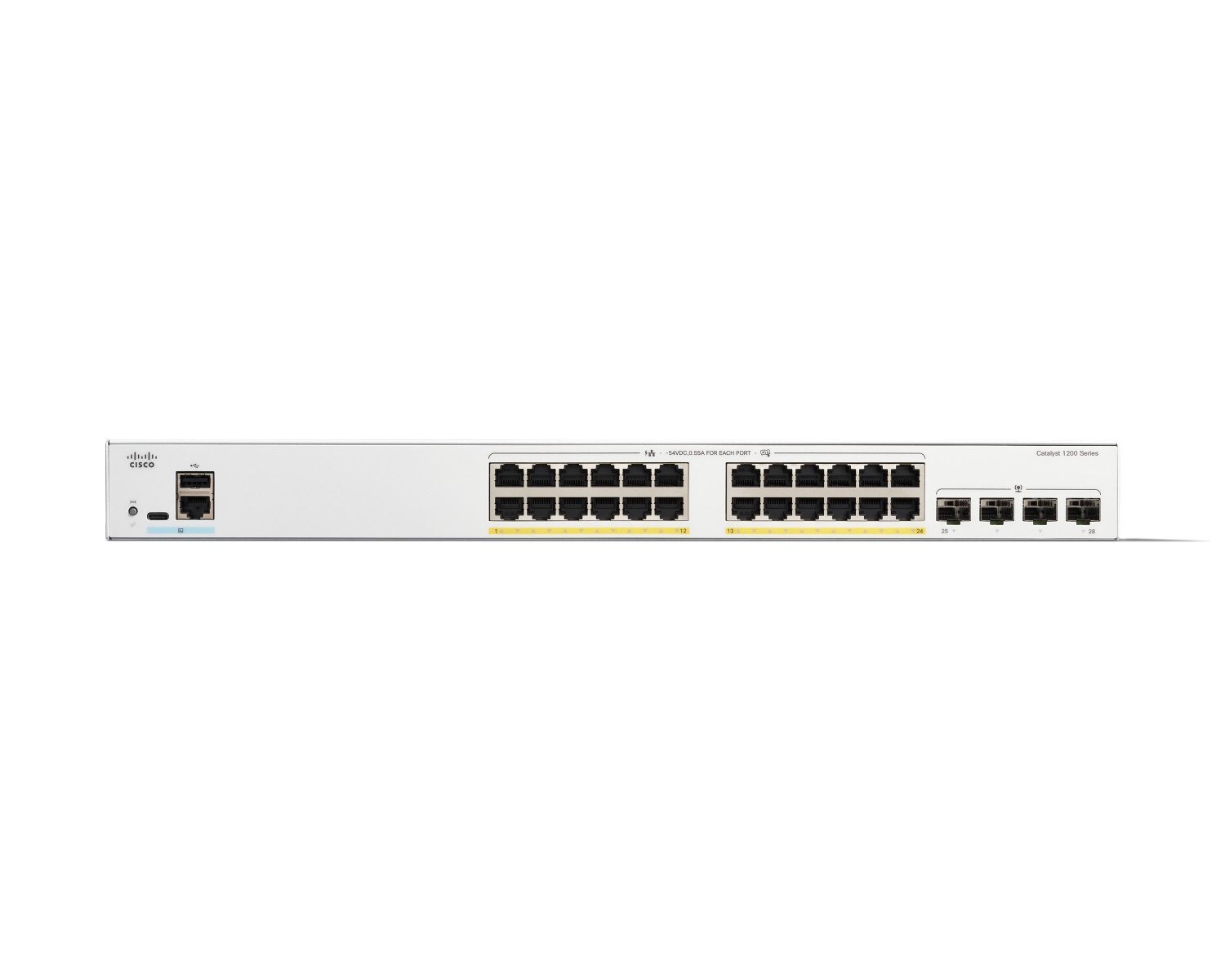 Cisco C1200-24FP-4G switch di rete Gestito L2/L3 Gigabit Ethernet (10/100/1000) Bianco [C1200-24FP-4G]