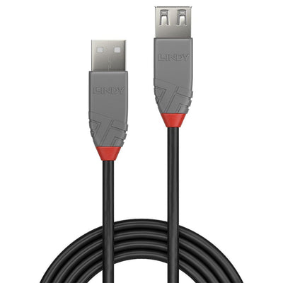 Lindy 36702 cavo USB 1 m USB 2.0 USB A Nero, Grigio [LINDY36702]