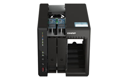 QNAP TS-253E NAS Tower Collegamento ethernet LAN Nero J6412 [TS-253E-8G]