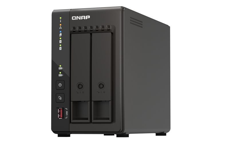 QNAP TS-253E NAS Tower Intel Celeron J6412 8 GB 0 TB QNAP QTS Nero [TS-253E-8G]