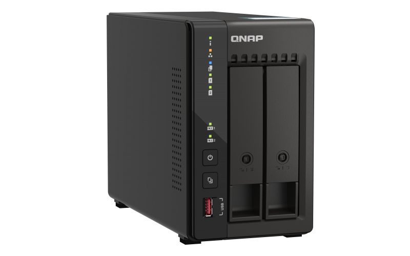 QNAP TS-253E NAS Tower Collegamento ethernet LAN Nero J6412 [TS-253E-8G]