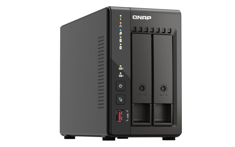 QNAP TS-253E NAS Tower Intel Celeron J6412 8 GB 0 TB QNAP QTS Nero [TS-253E-8G]