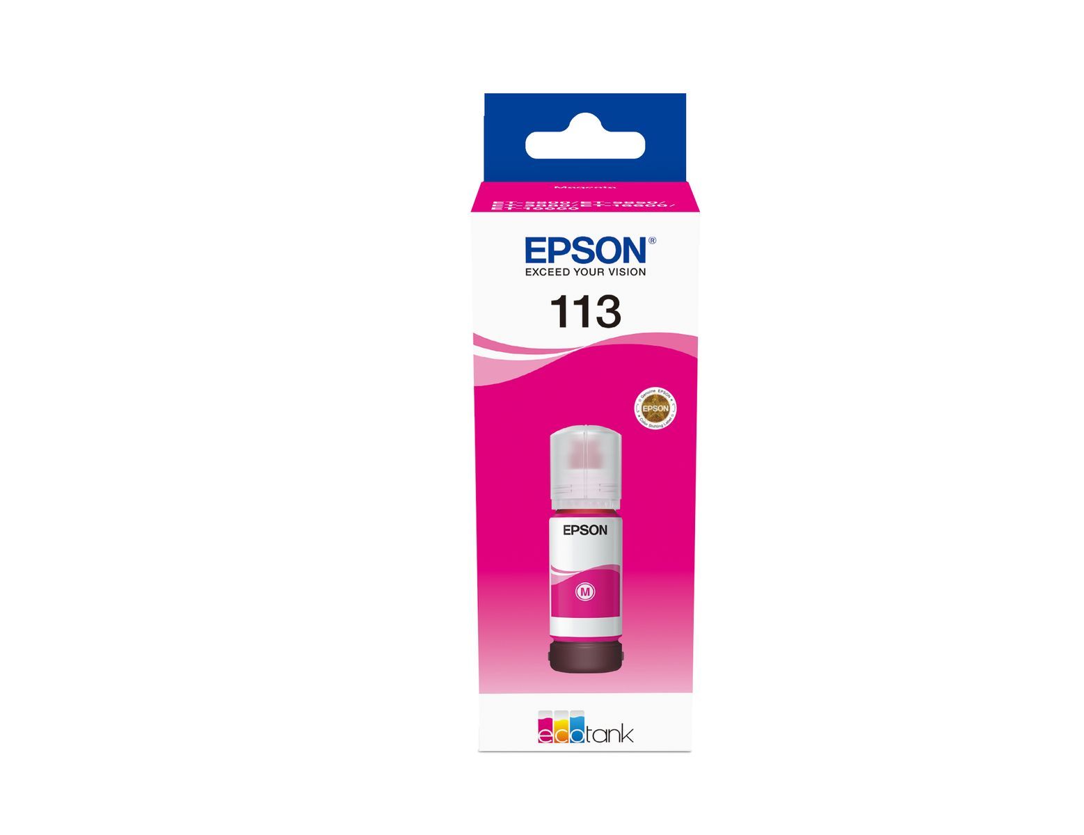 Epson 113 EcoTank Pigment Magenta ink bottle [C13T06B340]