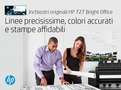 HP Cartuccia inchiostro grigio DesignJet 727, 130 ml [B3P24A]