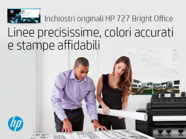 HP Cartuccia inchiostro grigio DesignJet 727, 130 ml [B3P24A]