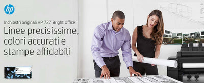 HP Cartuccia inchiostro grigio DesignJet 727, 130 ml [B3P24A]