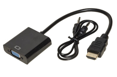 Link Accessori LKADAT10 cavo e adattatore video 0,15 m HDMI + 3.5mm VGA (D-Sub) + 3.5mm Nero [LKADAT10]