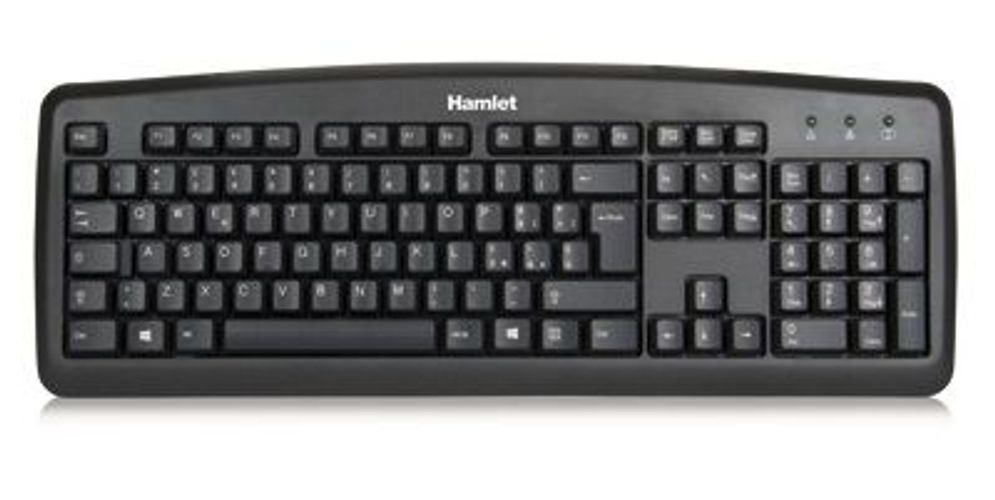 Hamlet Black Soft Touch tastiera usb italiana professionale [XKKITA2]