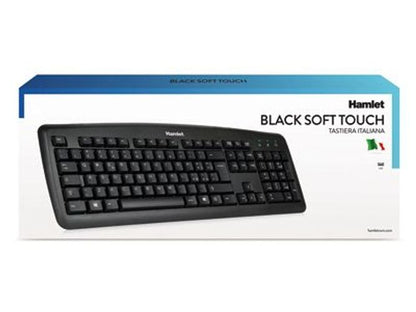Hamlet Black Soft Touch tastiera usb italiana professionale [XKKITA2]