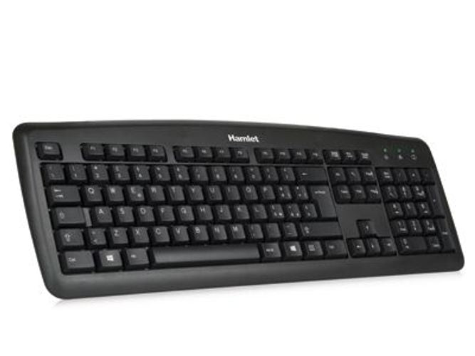 Hamlet Black Soft Touch tastiera usb italiana professionale [XKKITA2]