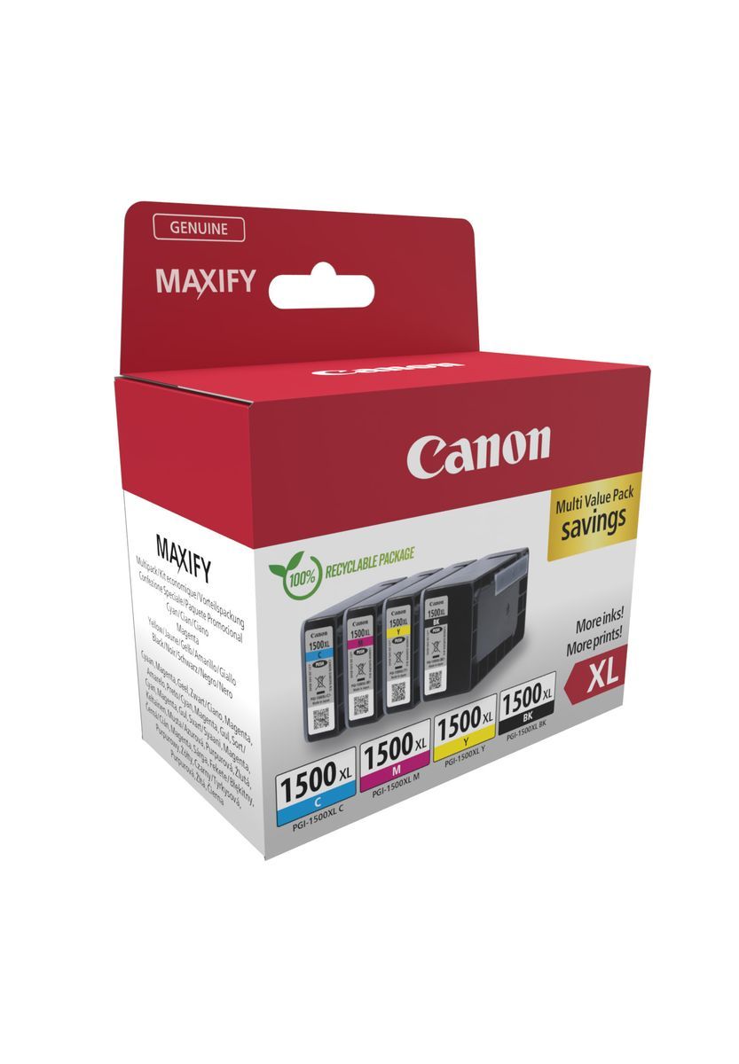 Canon 9182B010 cartuccia d'inchiostro 4 pz Originale Resa elevata (XL) Nero, Ciano, Magenta, Giallo [9182B010]