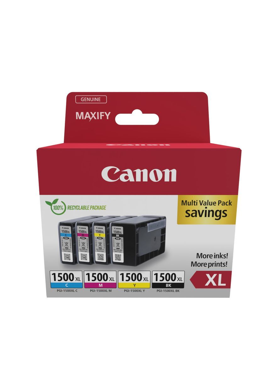 Canon 9182B010 cartuccia d'inchiostro 4 pz Originale Resa elevata (XL) Nero, Ciano, Magenta, Giallo [9182B010]