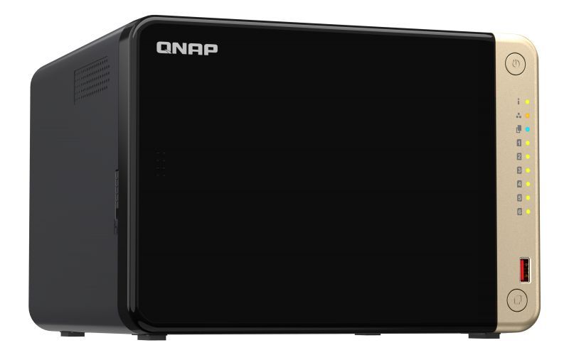 QNAP TS-664 NAS Tower Intel Celeron N5095 8 GB DDR4 0 TB QNAP QTS Nero, Bronzo [TS-664-8G]