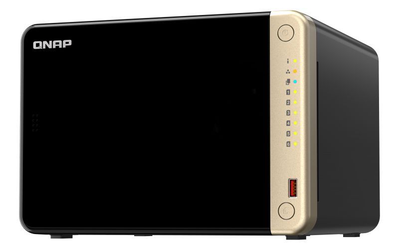 QNAP TS-664 NAS Tower Intel Celeron N5095 8 GB DDR4 0 TB QNAP QTS Nero [TS-664-8G]