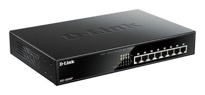 D-Link DGS-1008MP switch di rete Non gestito Gigabit Ethernet (10/100/1000) Supporto Power over Ethernet (PoE) 1U Nero [DGS-1008MP]