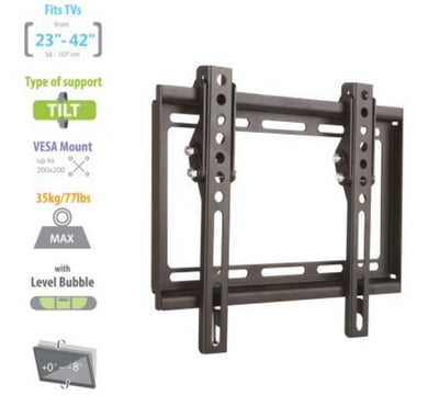 ITB CEEW1506 Supporto TV a parete 109,2 cm (43") Nero [CEEW1506]