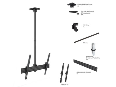 ITB MB5778 supporto da tavolo per Tv a schermo piatto 190,5 cm (75") Viti Nero [MB5778]