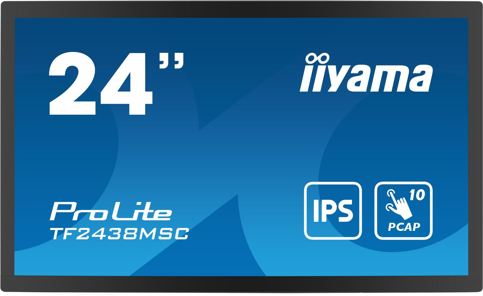 iiyama PROLITE Pannello A digitale 61 cm (24") LED 600 cd/m Full HD Nero Touch screen [TF2438MSC-B1]