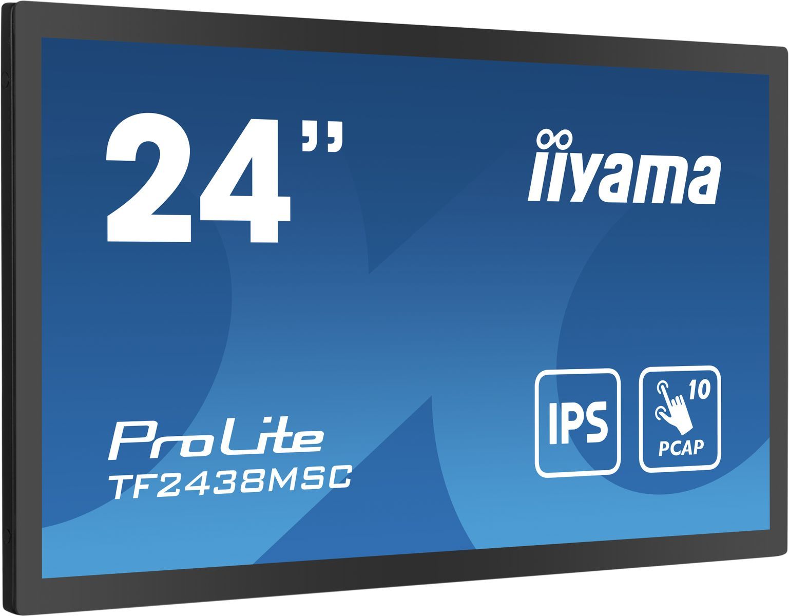 iiyama PROLITE Pannello A digitale 61 cm (24") LED 600 cd/m Full HD Nero Touch screen [TF2438MSC-B1]