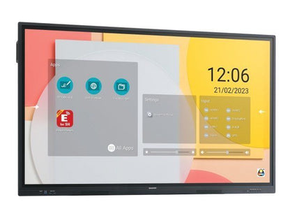 Sharp PN-LC752 Pannello piatto per segnaletica digitale 190,5 cm (75") LCD Wi-Fi 450 cd/m 4K Ultra HD Nero Touch screen Processore integrato Android 11 16/7 [60005892]