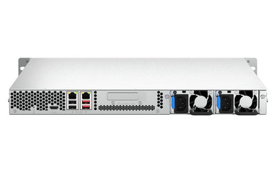 QNAP TS-464U-RP NAS Rack (1U) Intel Celeron N5095 8 GB DDR4 0 TB QNAP Turbo System Alluminio, Nero [TS-464U-RP-8G]