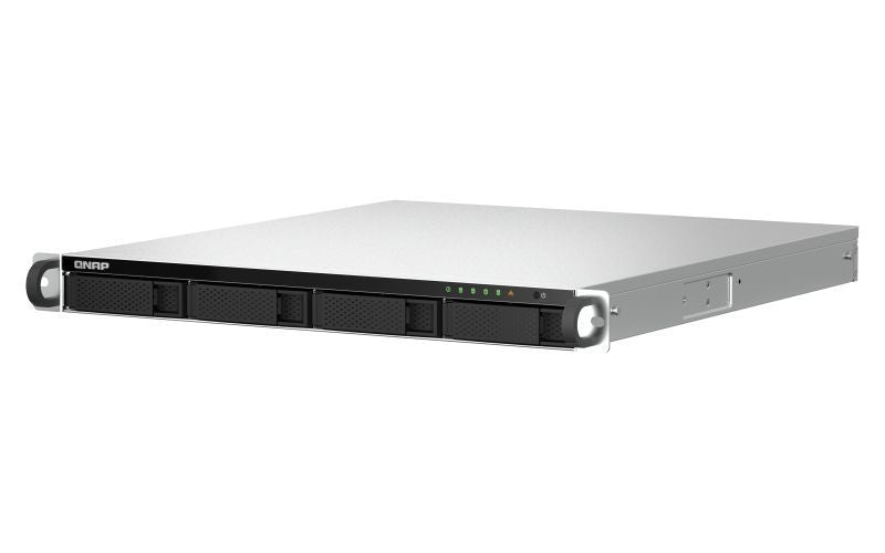 QNAP TS-464U-RP NAS Rack (1U) Intel Celeron N5095 8 GB DDR4 0 TB QNAP Turbo System Alluminio, Nero [TS-464U-RP-8G]