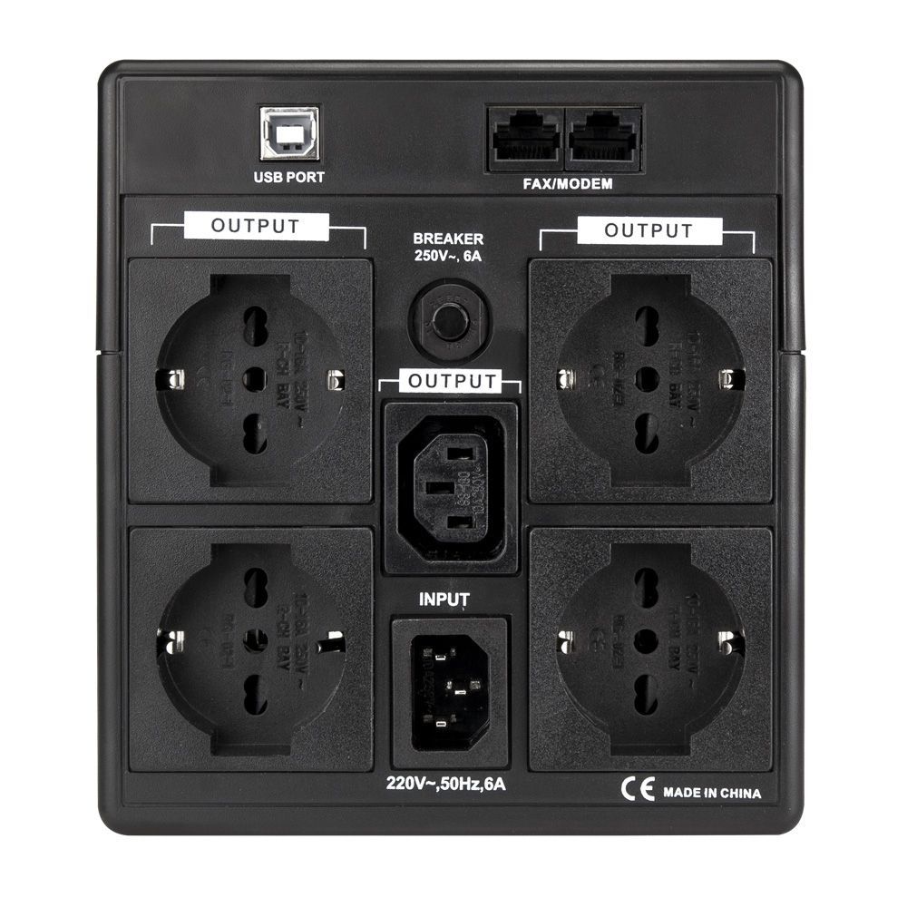 Vultech UPS1500VA-PRO gruppo di continuità (UPS) A linea interattiva 1,5 kVA 800 W 4 presa(e) AC [UPS1500VA-PRO]