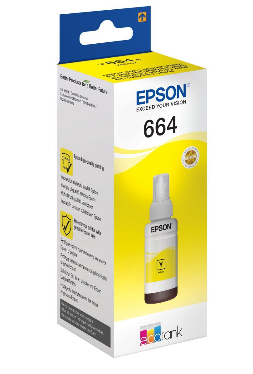 Epson 664 EcoTank flacone inchiostro giallo [C13T664440]