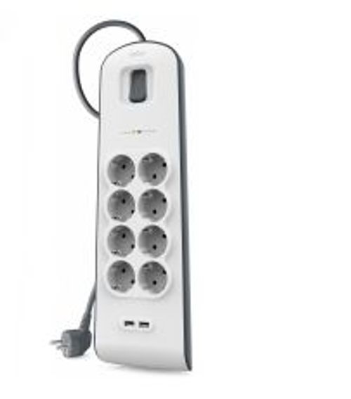 Belkin BSV804VF2M protezione da sovraccarico Bianco 8 presa(e) AC 2 m [BSV804VF2M]
