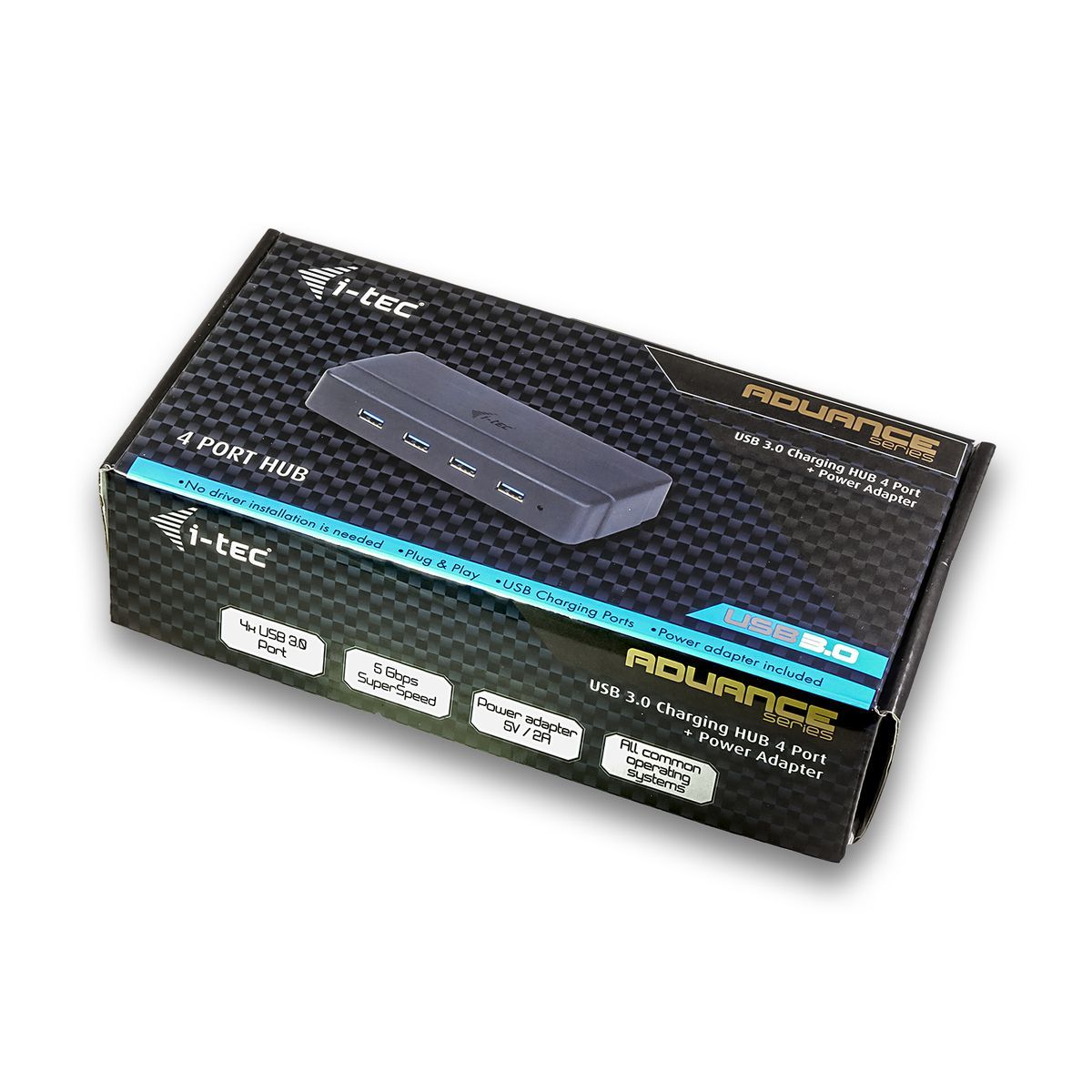 i-tec U3HUB445 hub di interfaccia USB 3.2 Gen 1 (3.1 Gen 1) Type-B 5000 Mbit/s Nero [U3HUB445]
