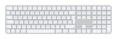 Apple Magic Keyboard con Touch ID e tastierino numerico per Mac con chip (USBC) - Italiano - Tasti bianchi [MXK73T/A]