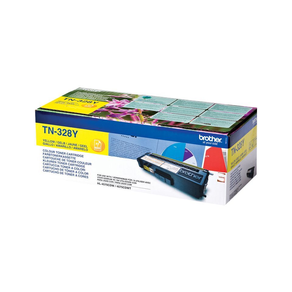 Brother TN-328Y cartuccia toner 1 pz Originale Giallo [TN328Y]