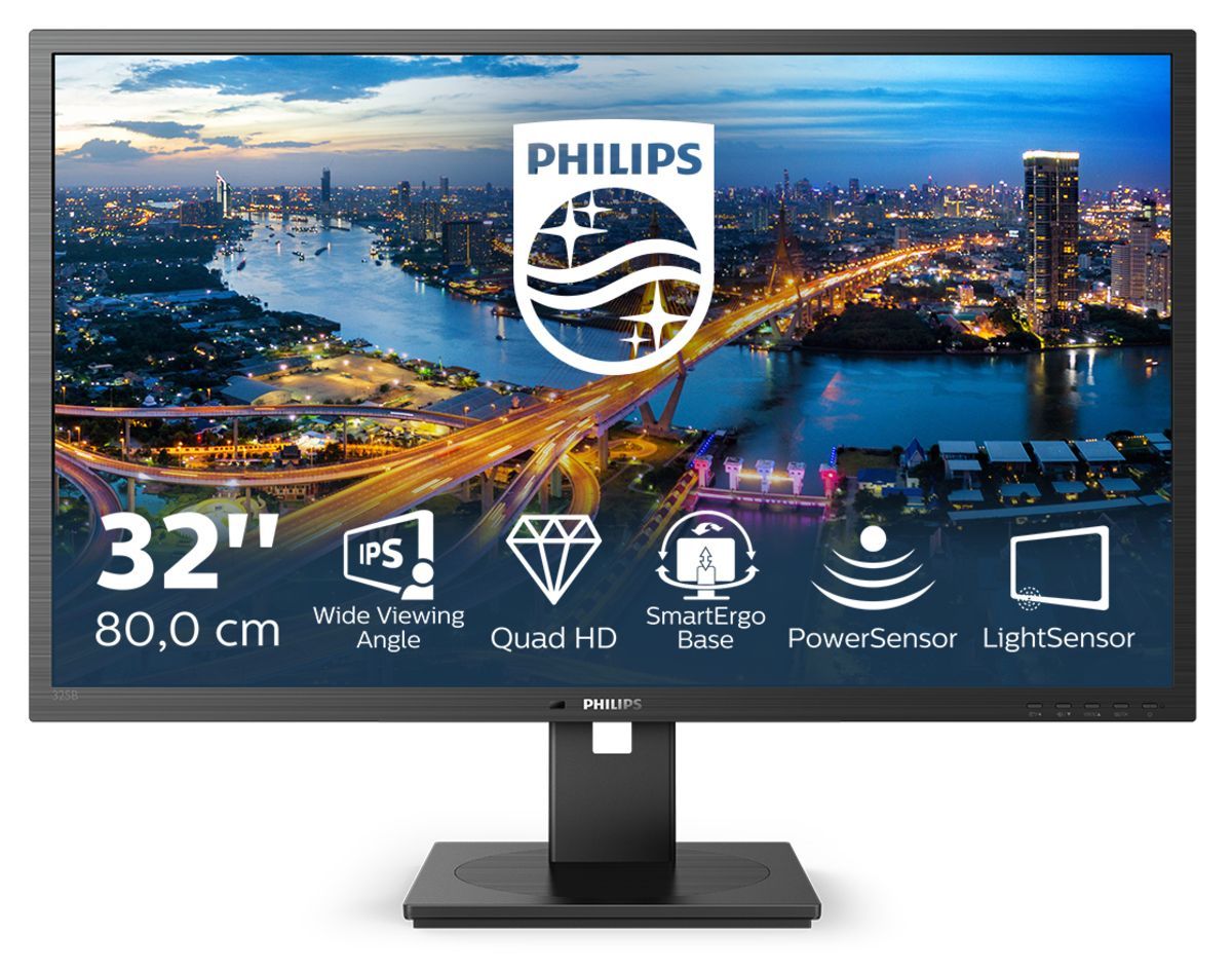 Philips B Line 325B1L/00 Monitor PC 80 cm (31.5") 2560 x 1440 Pixel 2K Ultra HD LCD Nero [325B1L/00]