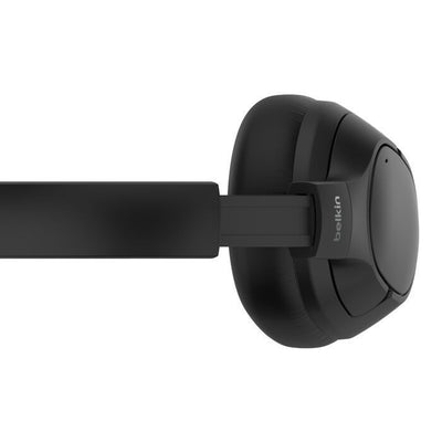 Belkin AUD008HQBK cuffia e auricolare Cuffie Wireless A Padiglione Musica e Chiamate USB tipo-C Bluetooth Nero [AUD008HQBK]